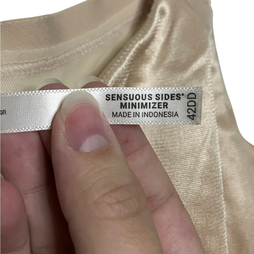 Soma Sensuous Sides Minimizer Bra 42DD 3” Underwire Minimalist Unlined Beige - Picture 5 of 9